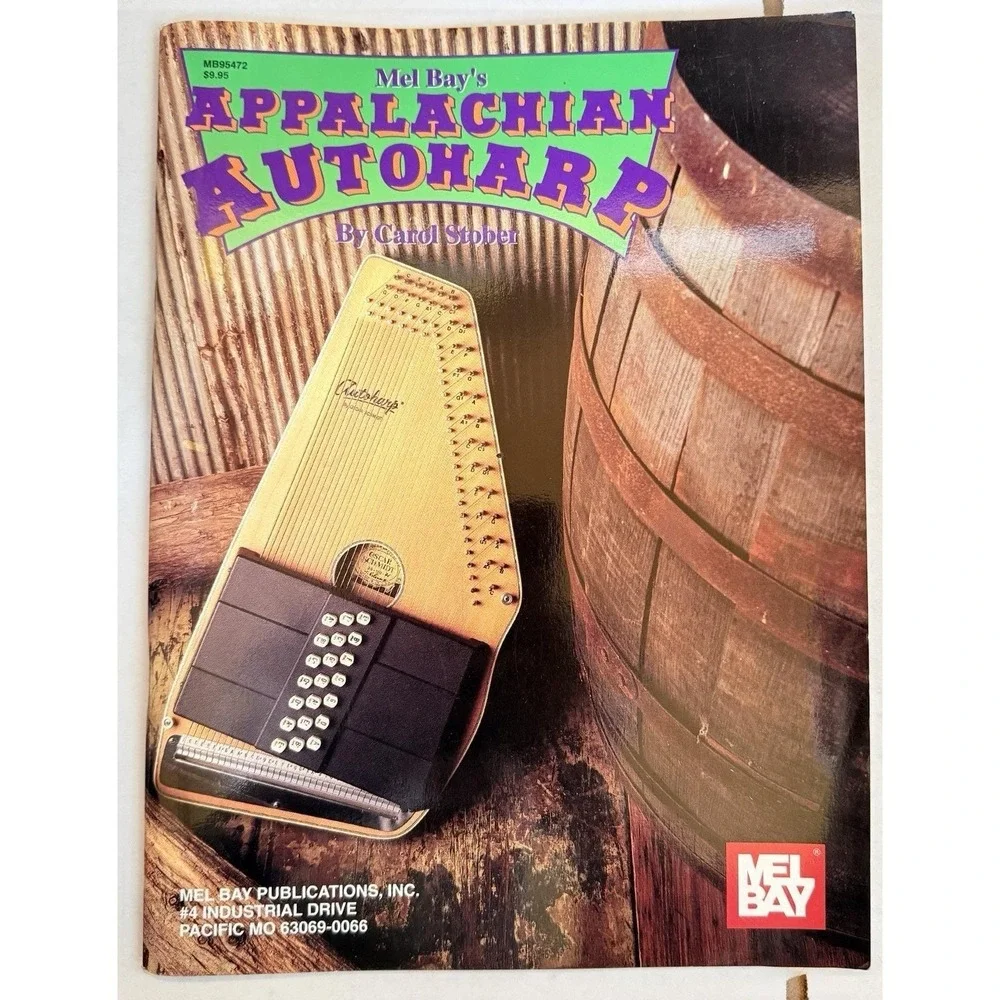 Mel Bay's Appalachian Autoharp Sheet Music & Lesson Book‎ Vtg 1999 Carol Stober